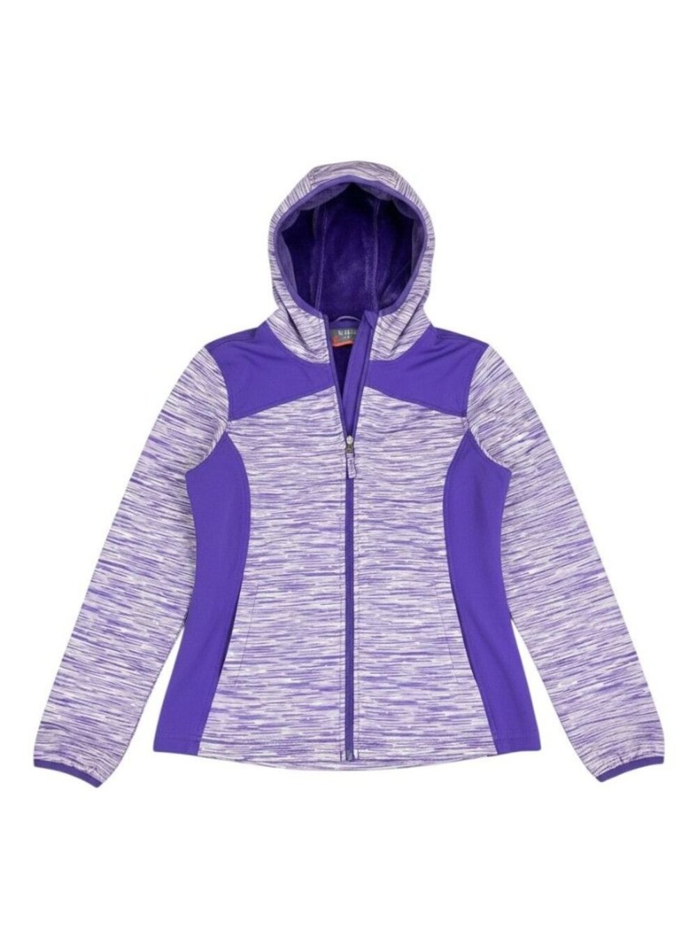 Free Country Girls Space Dye Hooded Full Zip Jacket Purple Size 10/12
